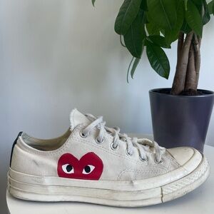 Men Size 8 Comme des Garçons PLAY x Converse Men's Chuck Taylor Shoes